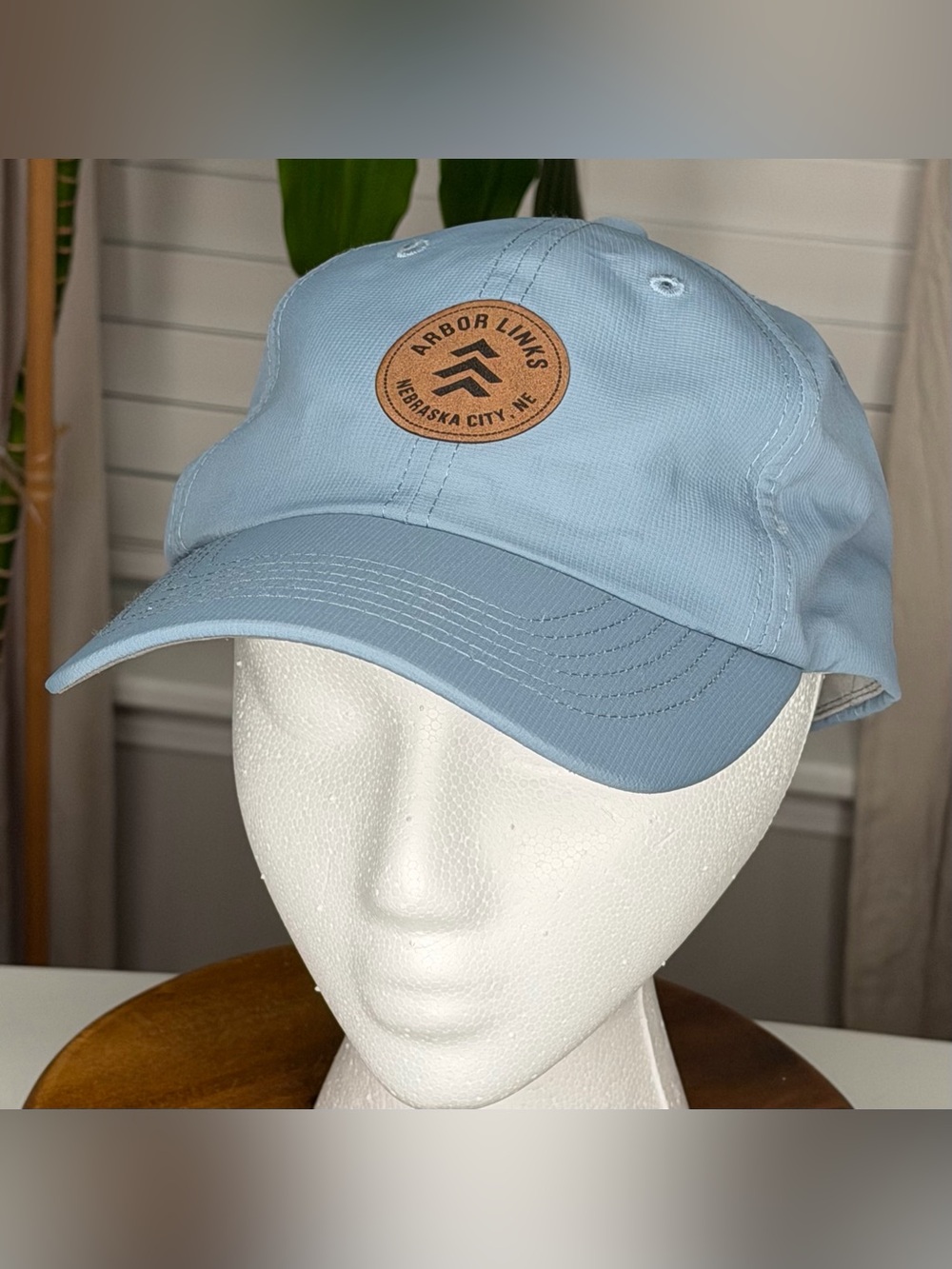 Imperial Arbor Links Performance Golf Hat Leather Patch Adjustable OSFA